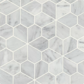 White Carrara Mosaic 9 - marble tile